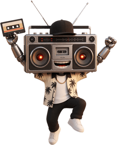 Casetín jumping with a cassette